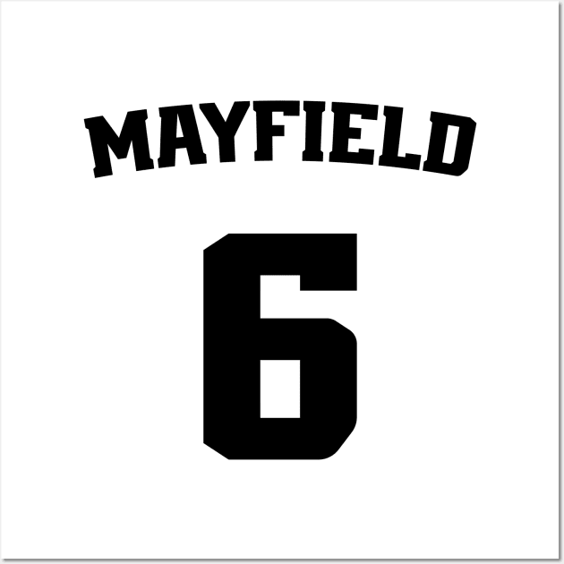 Mayfield Six Number Jersey Wall Art by Cabello's